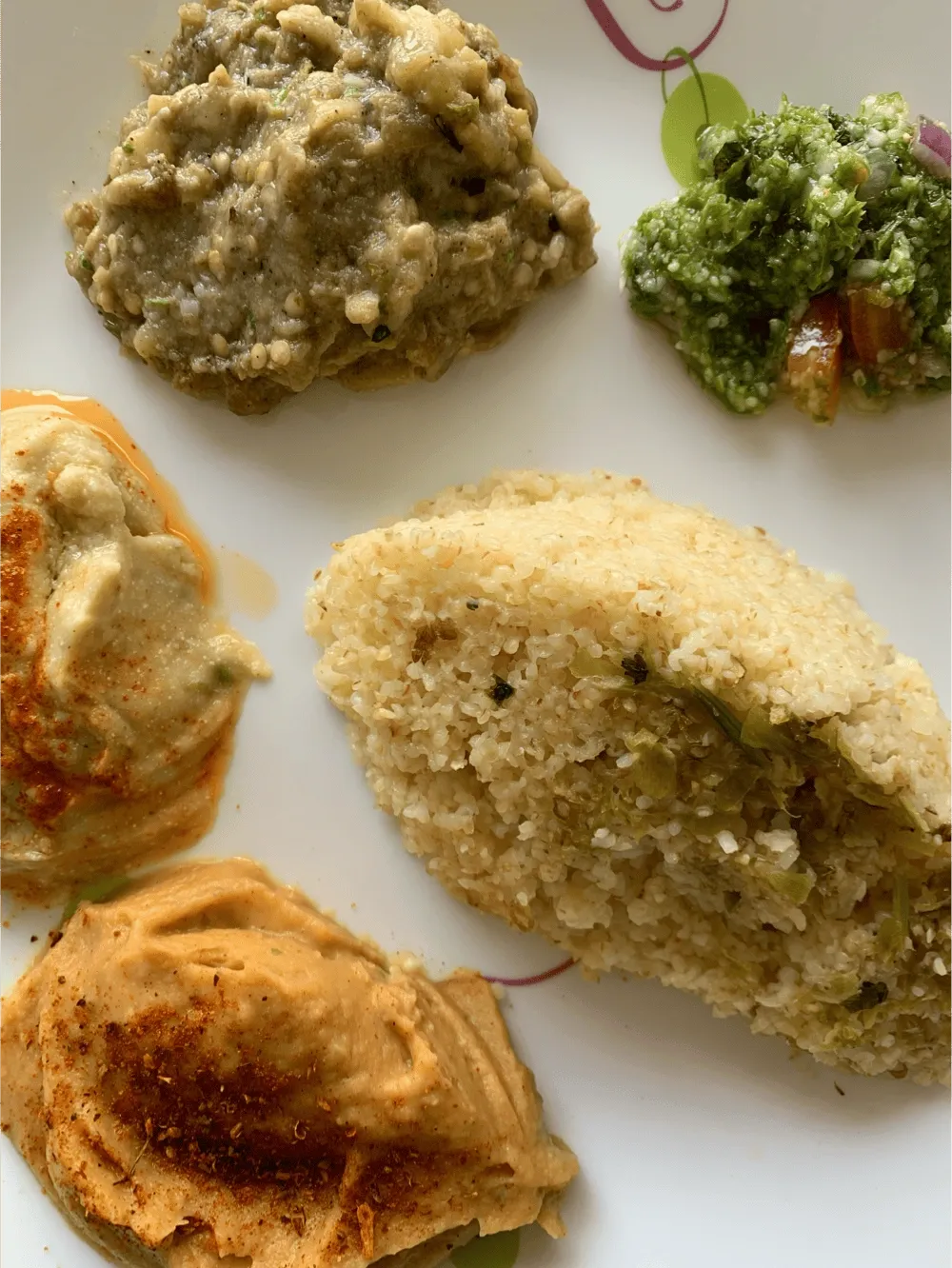 Assorted homemade levantine dishes